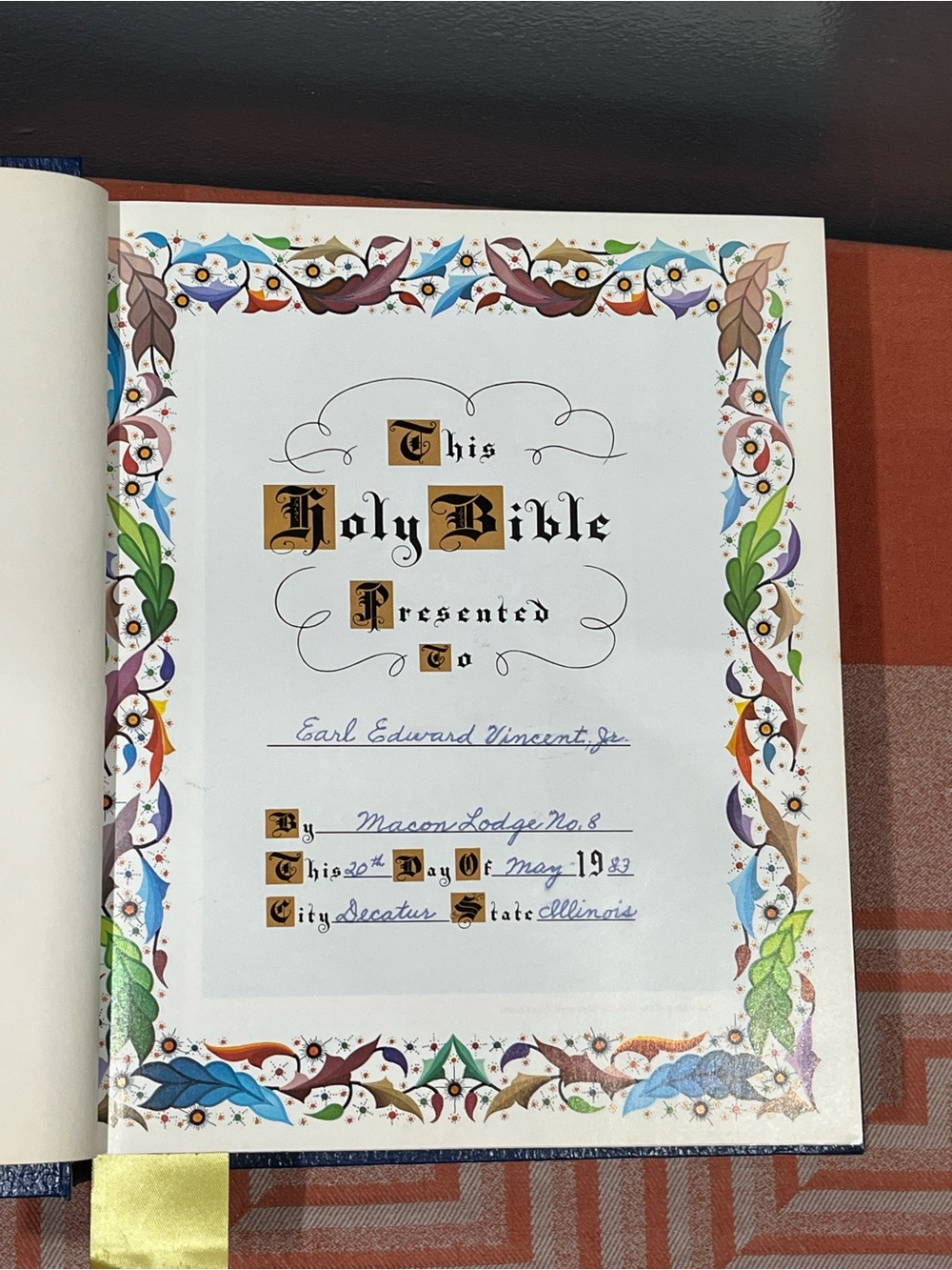 Vintage Masonic Master Reference Edition Holy Bible (KJV) - Picture 10 of 16